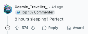 high upvotes comment