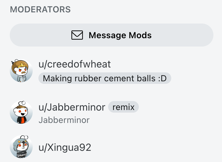 message mods