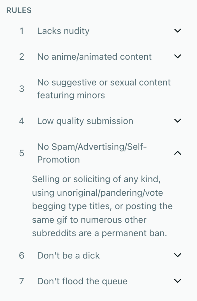 no promoting subreddits